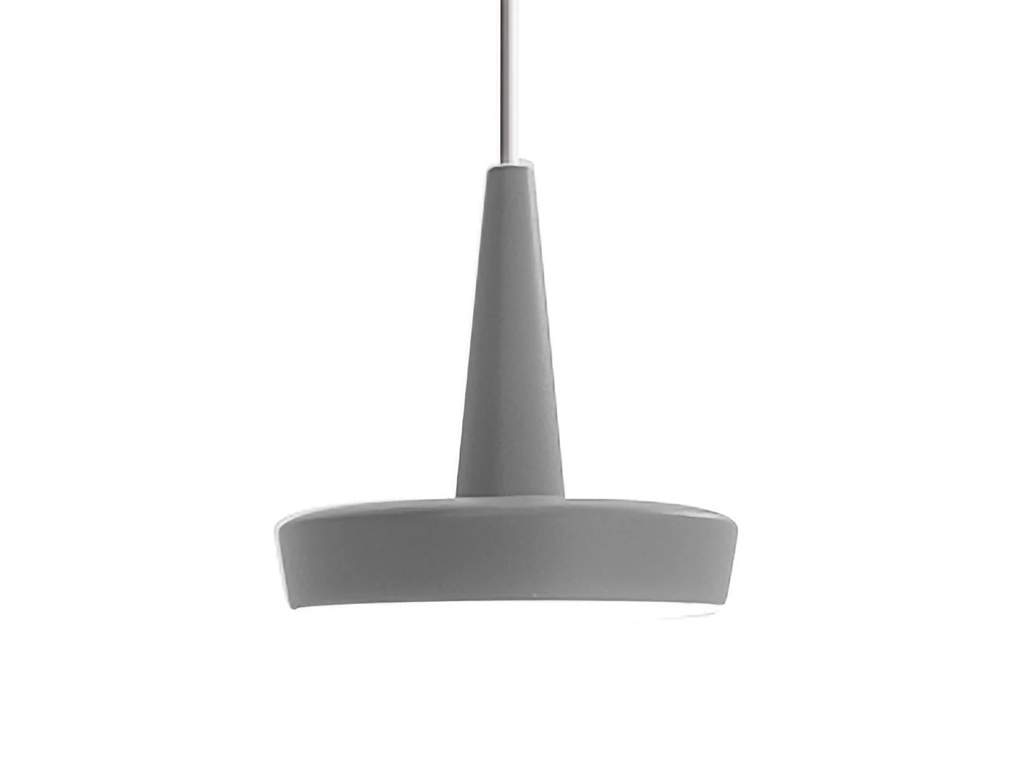 Baby LED-hanglamp van gegoten aluminium, TRIAC-dimbaar, kleurtemperatuur 3000K, CRI 90, IP40, compact modern design.