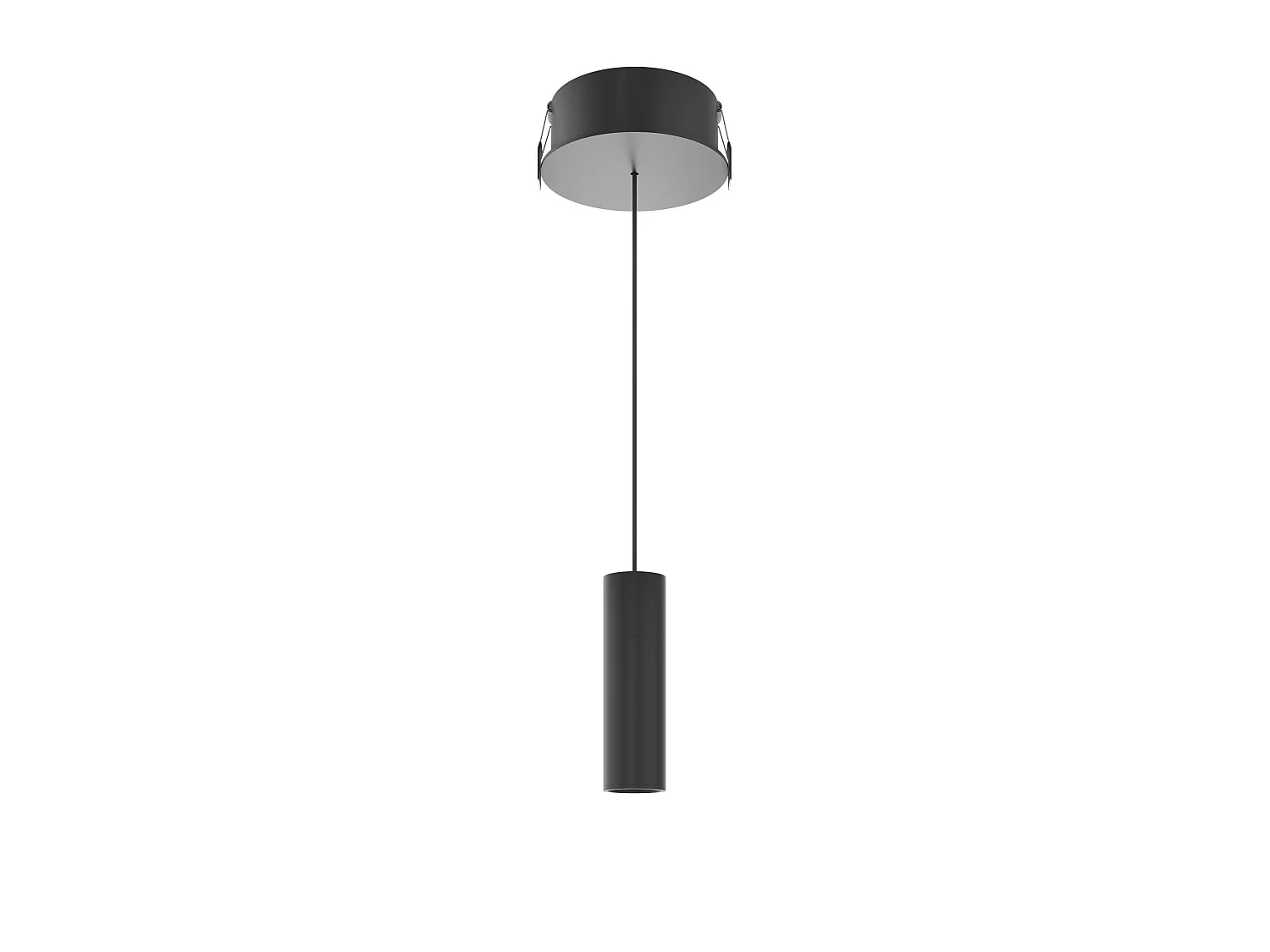 Nano inbouw plafondrozet Ø90x22mm - Matzwart voor Alp Space lamp Beneito Faure