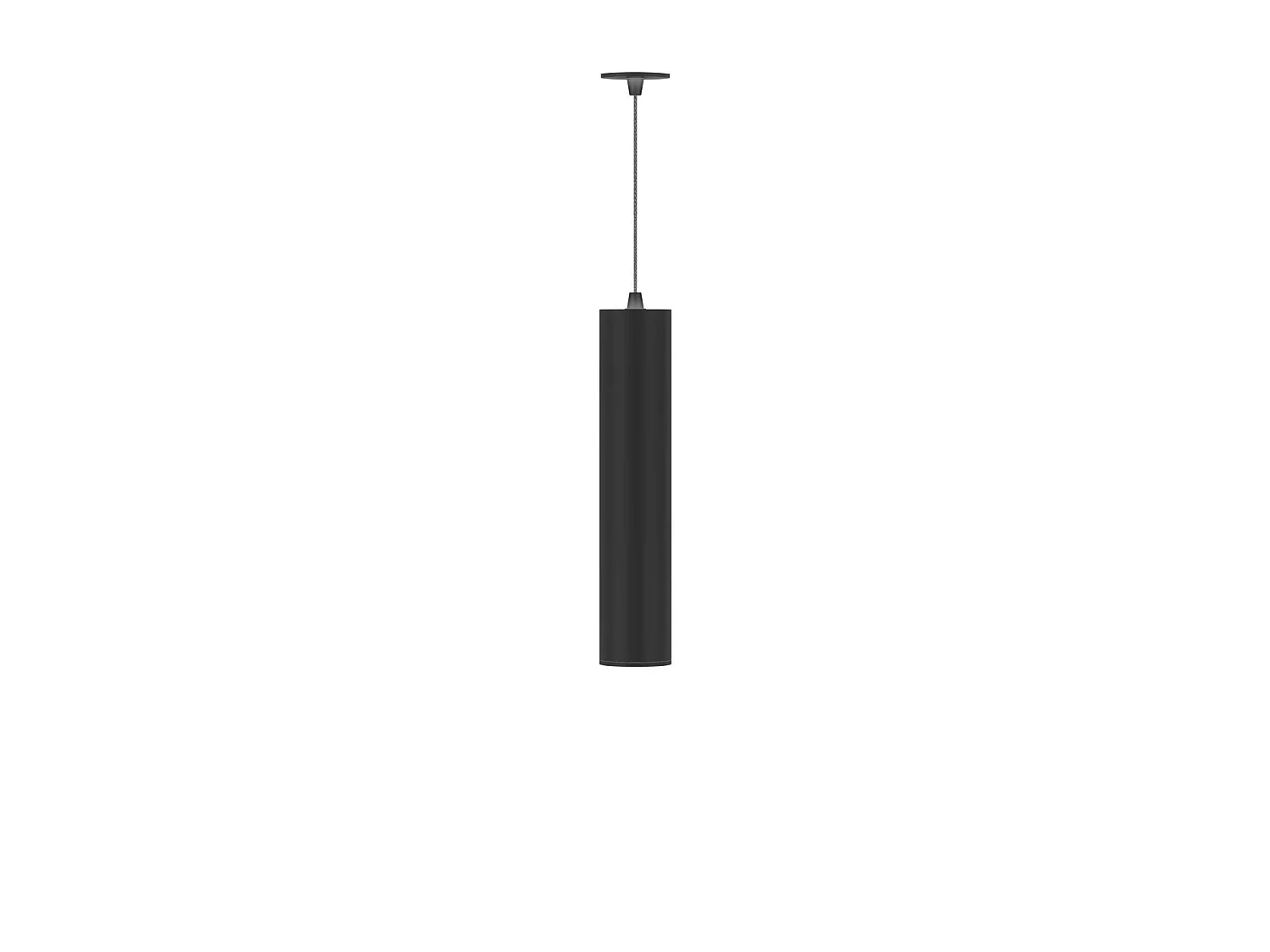 Atmos GU10 buisvormige hanglamp, matzwart, opbouw- of inbouwmontage, modern interieurontwerp - Beneito & Faure
