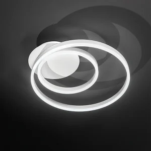 42W 3360lm LED-plafondlamp in wit metaal, modern design met satijnen diffuser en instelbare kleurtemperatuur (CCT) 3000K-6000K – Perenz 42W 3360lm LED-plafondlamp in wit metaal, modern design met satijnen diffuser en instelbare kleurtemperatuur (CCT) 3000K-6000K – Perenz