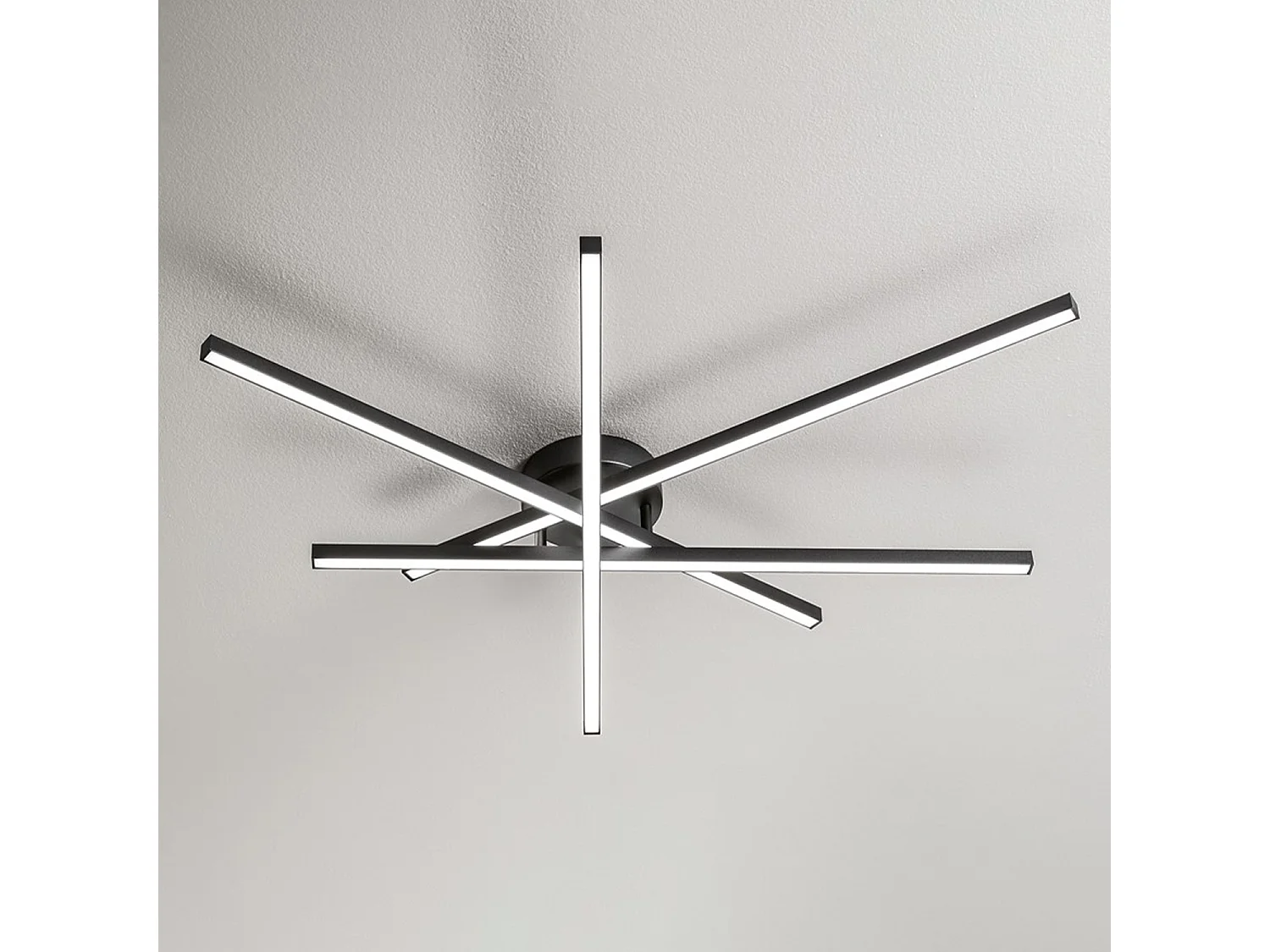58W vierkante LED-plafondlamp, matzwart - gepoedercoat metalen en aluminium frame - kleurtemperatuur (CCT) 3000K-6000K - Perenz