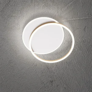 8195 Serie LED Plafondlamp in Metaal en Aluminium, Matgoud, 60W, 4800lm, Dimbaar, Modern en Elegant Design voor Interieurs – Perenz