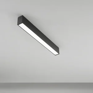 20W 60cm modulaire LED-plafondlamp, matzwart – dimbaar CCT-lichtsysteem met prismatische diffuser, UGR<22 Klasse I – Perenz 20W 60cm modulaire LED-plafondlamp, matzwart – dimbaar CCT-lichtsysteem met prismatische diffuser, UGR<22 Klasse I – Perenz