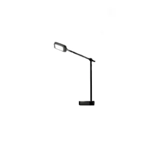 8W LED-tafellamp met aanraakbediening en USB-poort, modern design in zwart kunststof, traploos dimbaar, hoogte 37 cm – Perenz 8W LED-tafellamp met aanraakbediening en USB-poort, modern design in zwart kunststof, traploos dimbaar, hoogte 37 cm – Perenz