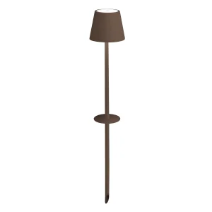 Ai Lati Poldina LED-lamp met Cortenstaalkleurige voet, draagbare oplaadbare batterijlamp met aanraakbediening en instelbare dimfunctie. Ai Lati Poldina LED-lamp met Cortenstaalkleurige voet, draagbare oplaadbare batterijlamp met aanraakbediening en instelbare dimfunctie.