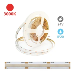 Alcapower LED-strip 5m 24V SOB-serie, 3000K, 15W/m, 2000lm/m, 528 LEDs/m, CRI90, IP20, hoogwaardige technologie voor lineaire verlichting Alcapower LED-strip 5m 24V SOB-serie, 3000K, 15W/m, 2000lm/m, 528 LEDs/m, CRI90, IP20, hoogwaardige technologie voor lineaire verlichting