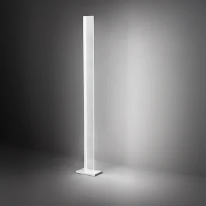 34W witte metalen LED-vloerlamp 2720lm, dimbaar met kleurtemperatuurselector 3000K/4000K/6000K, modern design, hoogte 171 cm – Perenz