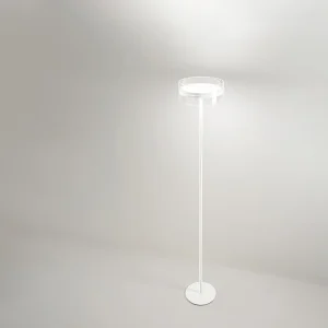 20W LED-staande lamp, dubbele lichtbundel, metalen en aluminium frame, borosilicaatglas, matwitte afwerking, hoogte 180 cm – Perenz 20W LED-staande lamp, dubbele lichtbundel, metalen en aluminium frame, borosilicaatglas, matwitte afwerking, hoogte 180 cm – Perenz