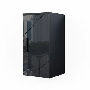 Badkamerkast antraciet hoogglans 30x24x59 irma Badkamerkast antraciet hoogglans 30x24x59 irma