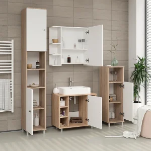 Badkamerkast sonoma 30x30x190 fynn