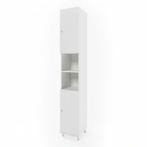 Badkamerkast wit 30x30x190 fynn Badkamerkast wit 30x30x190 fynn