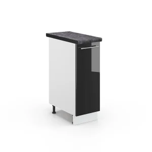 Apotheekkast antraciet hoogglans 30x60x82 fame-line