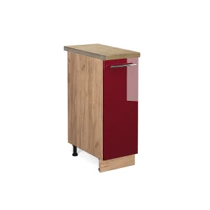 Apotheekkast bordeauxrode hoogglans 30x60x82 fame-line Apotheekkast bordeauxrode hoogglans 30x60x82 fame-line