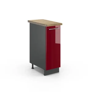 Apotheekkast bordeauxrode hoogglans 30x60x82 fame-line Apotheekkast bordeauxrode hoogglans 30x60x82 fame-line