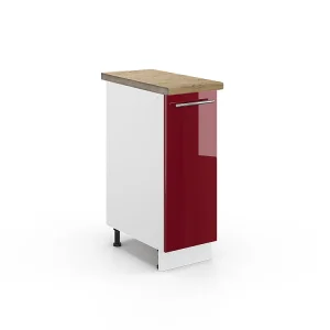 Apotheekkast bordeauxrode hoogglans 30x60x82 fame-line Apotheekkast bordeauxrode hoogglans 30x60x82 fame-line