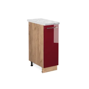 Apotheekkast bordeauxrode hoogglans 30x60x82 fame-line Apotheekkast bordeauxrode hoogglans 30x60x82 fame-line