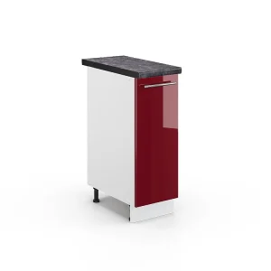 Apotheekkast bordeauxrode hoogglans 30x60x82 fame-line Apotheekkast bordeauxrode hoogglans 30x60x82 fame-line