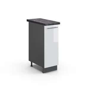 Apotheekkast wit hoogglans 30x60x82 fame-line