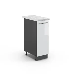 Apotheekkast wit hoogglans 30x60x82 fame-line