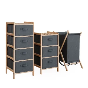 Badkamermeubelset grijs 34.5×36.5×86 bruno