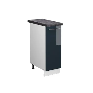 Apotheekkast donkerblauw hoogglans 30x60x82 fame-line Apotheekkast donkerblauw hoogglans 30x60x82 fame-line