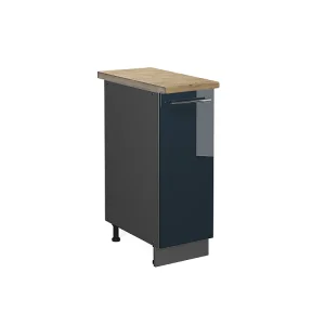 Apotheekkast donkerblauw hoogglans 30x60x82 fame-line Apotheekkast donkerblauw hoogglans 30x60x82 fame-line