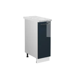 Apotheekkast donkerblauw hoogglans 30x60x82 fame-line Apotheekkast donkerblauw hoogglans 30x60x82 fame-line