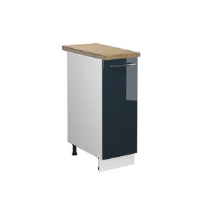 Apotheekkast donkerblauw hoogglans 30x60x82 fame-line Apotheekkast donkerblauw hoogglans 30x60x82 fame-line