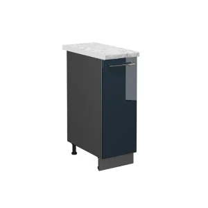 Apotheekkast donkerblauw hoogglans 30x60x82 fame-line Apotheekkast donkerblauw hoogglans 30x60x82 fame-line