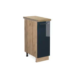 Apotheekkast donkerblauw hoogglans 30x60x82 fame-line Apotheekkast donkerblauw hoogglans 30x60x82 fame-line