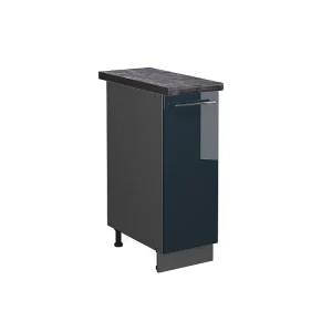 Apotheekkast donkerblauw hoogglans 30x60x82 fame-line Apotheekkast donkerblauw hoogglans 30x60x82 fame-line