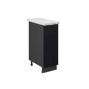Apotheekkast zwart gestreept 30x60x82 fame-line Apotheekkast zwart gestreept 30x60x82 fame-line