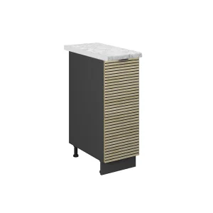 Apotheekkast eiken paneel 30x60x82 fame-line