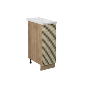 Apotheekkast eiken paneel 30x60x82 fame-line