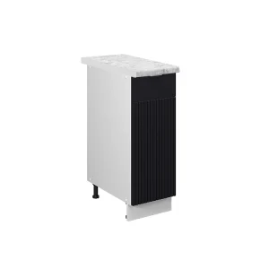 Apotheekkast zwart gestreept 30x60x82 fame-line Apotheekkast zwart gestreept 30x60x82 fame-line