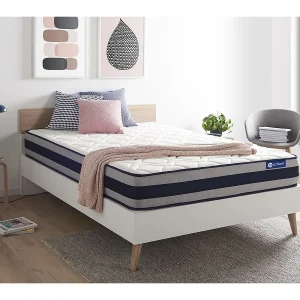 Actilatex ergo matras 200x200cm , Matrasdikte : 24 cm , Latex en traagschuim , Stevig, 5 comfortzones