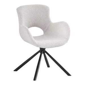 Amorim eetkamerstoel bouclé draaifunctie off-white. Amorim eetkamerstoel bouclé draaifunctie off-white.