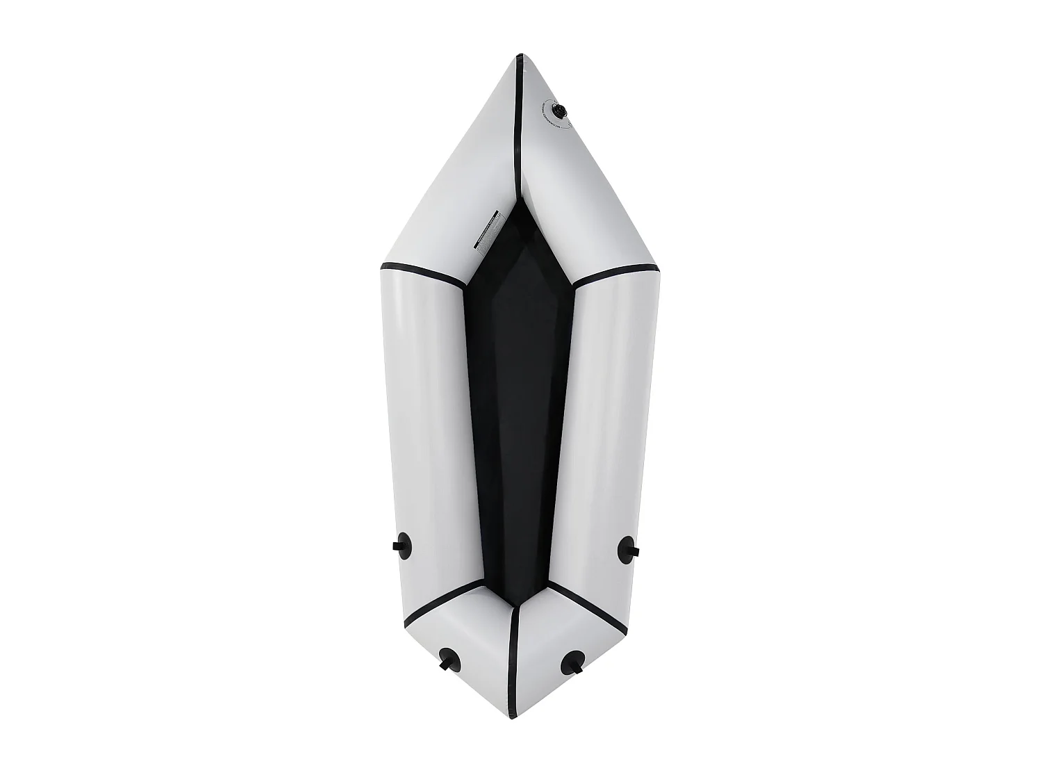 210 cm TPU-packraft voor volwassenen, lichtgewicht, compact. Ideaal voor raften, vissen & avontuur. Grijze vin.