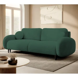2-zitsbank SOFT – Slaapfunctie, opbergruimte, 2 kussens, modern design, 232x95x109 cm, kleur: GROEN 2-zitsbank SOFT – Slaapfunctie, opbergruimte, 2 kussens, modern design, 232x95x109 cm, kleur: GROEN