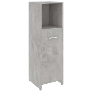 Badkamerkast 30x30x95 cm bewerkt hout betongrijs Badkamerkast 30x30x95 cm bewerkt hout betongrijs
