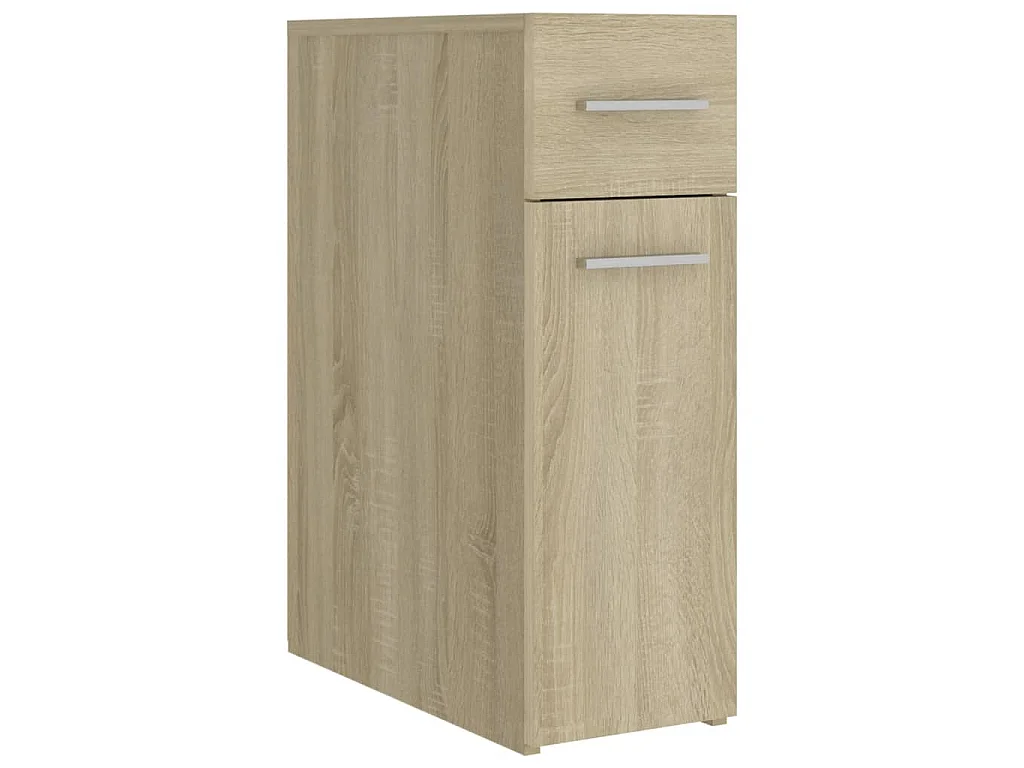 Apothekerskast 20x45,5x60 cm bewerkt hout sonoma eikenkleurig