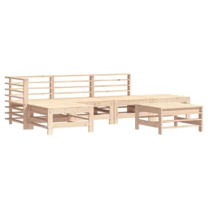 6-delige Loungeset massief grenenhout 6-delige Loungeset massief grenenhout