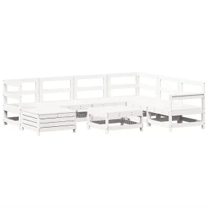 8-delige Loungeset massief grenenhout wit 8-delige Loungeset massief grenenhout wit