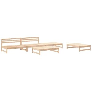 5-delige Loungeset massief grenenhout 5-delige Loungeset massief grenenhout
