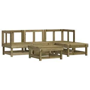 5-delige Loungeset geïmpregneerd grenenhout 5-delige Loungeset geïmpregneerd grenenhout