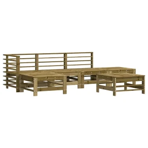 6-delige Loungeset geïmpregneerd grenenhout 6-delige Loungeset geïmpregneerd grenenhout