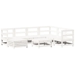 8-delige Loungeset massief grenenhout wit 8-delige Loungeset massief grenenhout wit