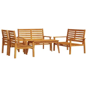 5-delige Loungeset massief acaciahout 5-delige Loungeset massief acaciahout