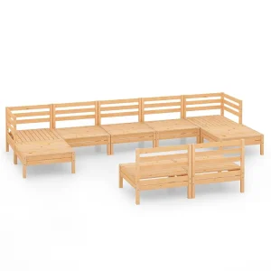 9-delige Loungeset massief grenenhout 9-delige Loungeset massief grenenhout