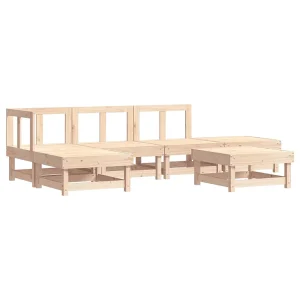 6-delige Loungeset massief grenenhout 6-delige Loungeset massief grenenhout